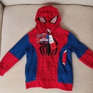 Marvel Spider-Man Kids Costume Hoodie - Red and Blue
